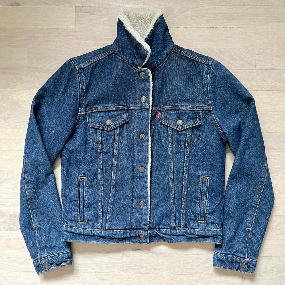 Levi's Sherpa Lined Ex-Boyfriend Trucker Jacket